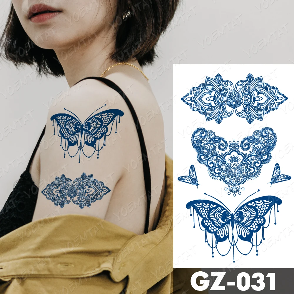 

Juice Lasting Waterproof Temporary Tattoo Sticker Mandala Flower Tribal Totem Flash Tattoos Female Lotus Flash Tattoo Fake Tatto