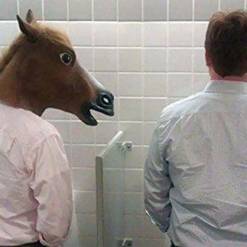 В виде лошадиной головы маски для костюмированной вечеринки латексный головной