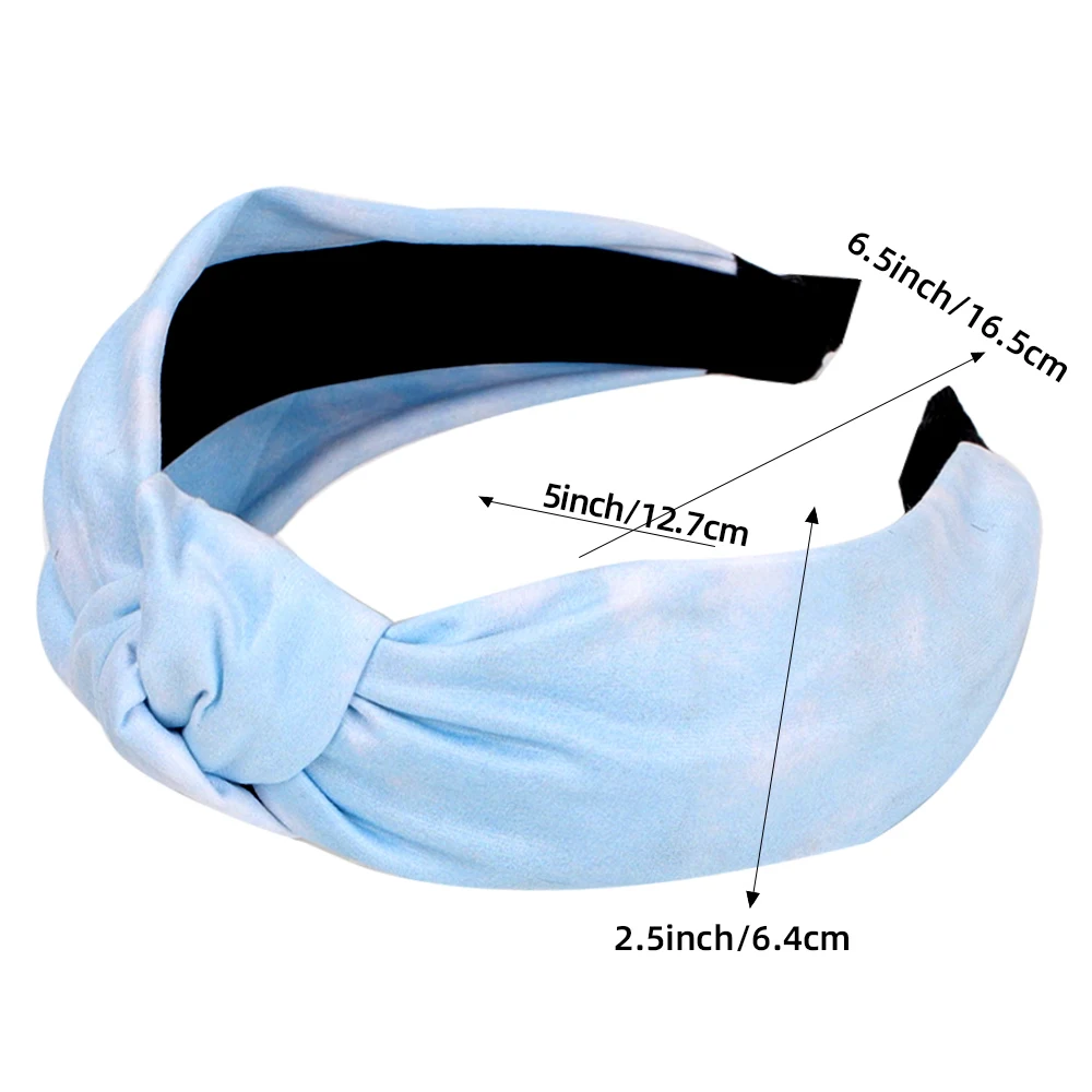 

Printing Hairbands Tie Dye Cross Knotted Headband For Women Girls Hair Bands Hoop Bezel Fashion Hair Accessories Headwear