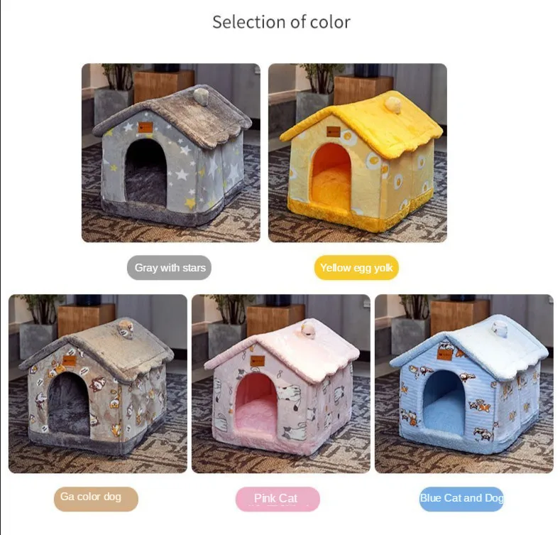 

Medium-sized Cat Litter Warm Winter Dog Kennel Dogs Cats Sleeping Bags Thickening In The Fall and Winter of The Small House