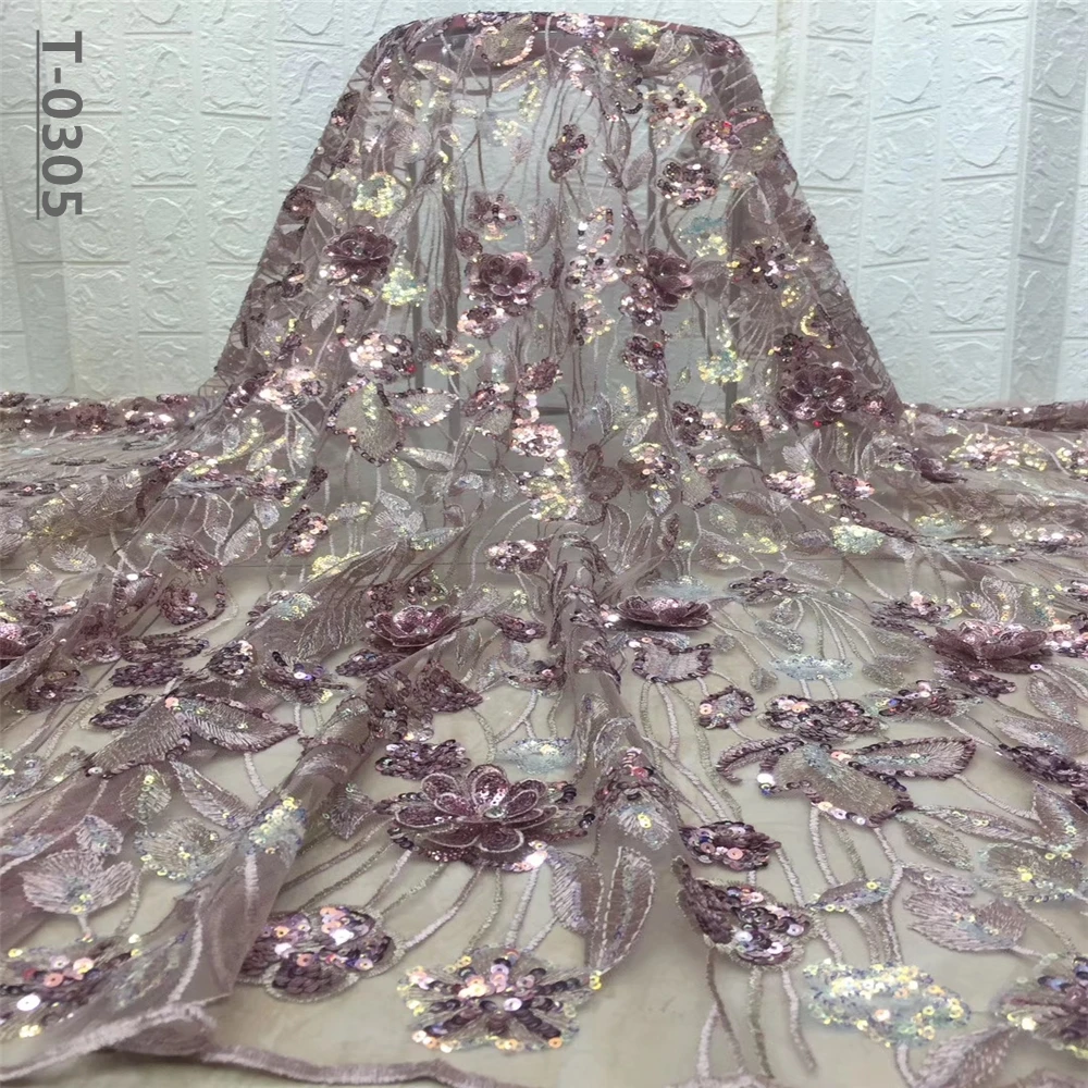 2019 высокое качество Французский 3D тюль сетка африканская кружевная ткань