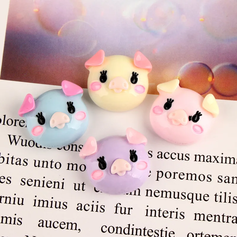 Kuutti Squishy 30 шт. Красочный Милый слайм свиньи очаровательные поделки с плоским