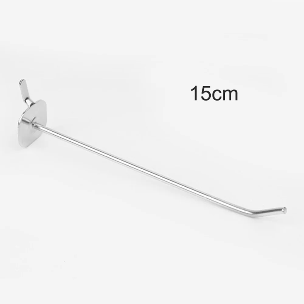 

Pegboard Hooks Storage Panel Display Hanger For Market Shops Single Stem Hook Hanging Tool 10pcs