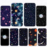 starry space universe soft phone case for iphone x xr se 2020 11 pro max back cover 12 mini xs shell 6 6s 8 7 plus 5s 10 coque