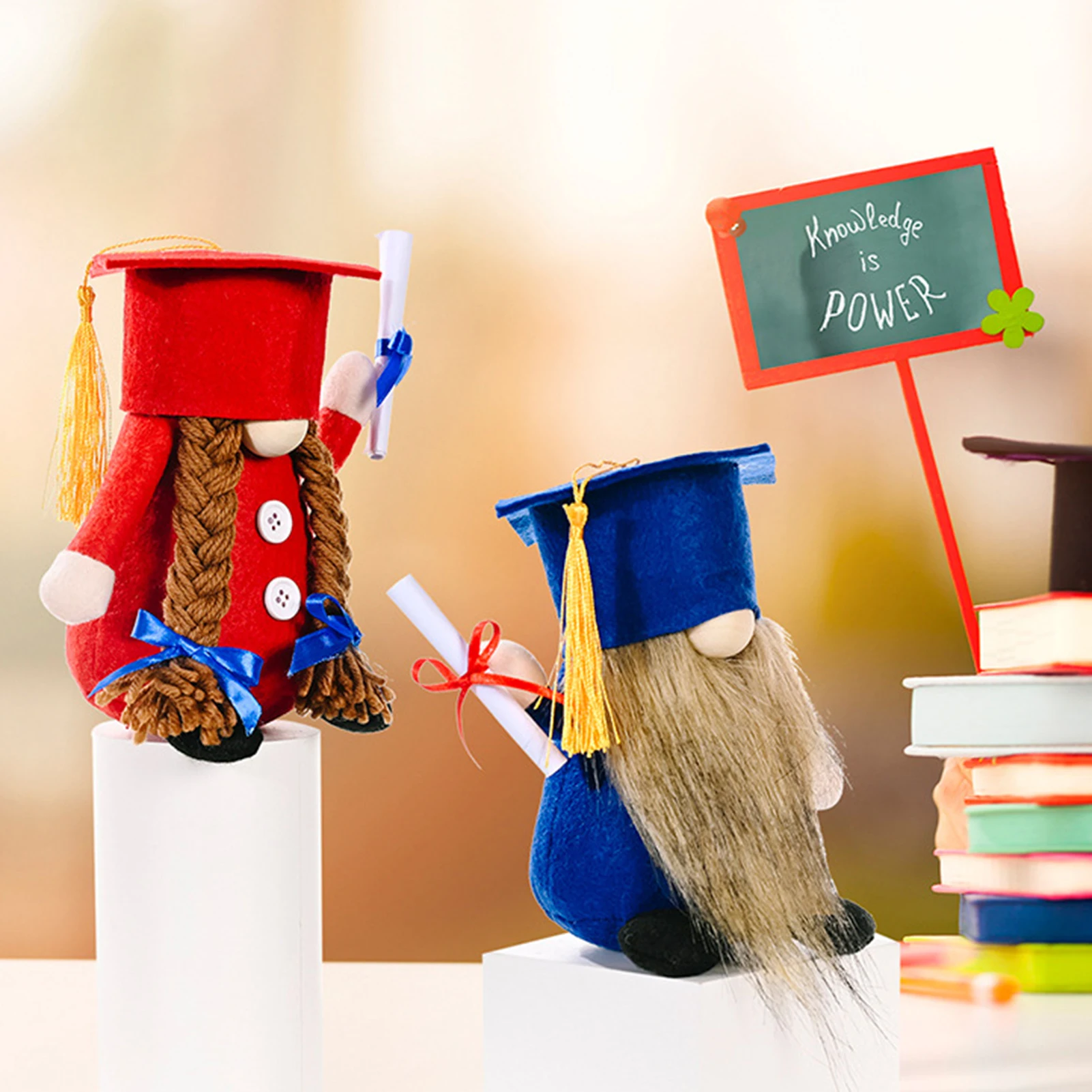 Милая кукла Гнома На Выпускной 2021 докторская шляпа униформа бакалавра плюшевая