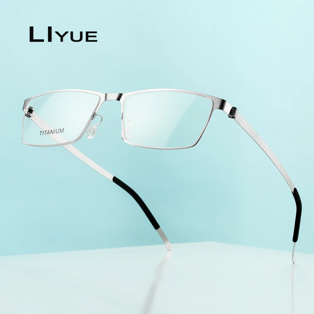 

Square Titanium eye Glasses Frame Women Men myopia prescription transparent computer glasses eyeglasses optical eyewear frames