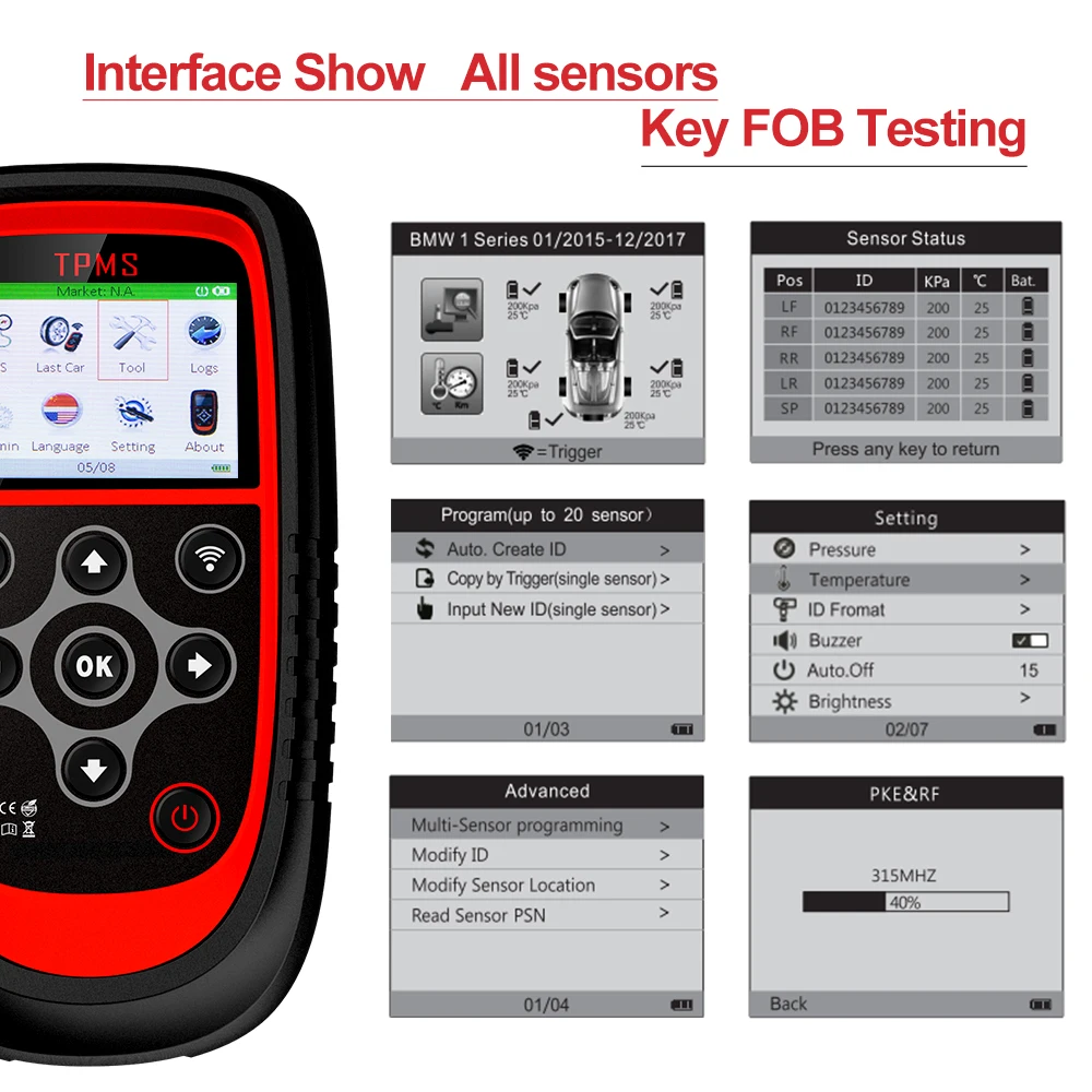 Система мониторинга давления в шинах obdresources T1 диагностический сканер OBD2 TPMS