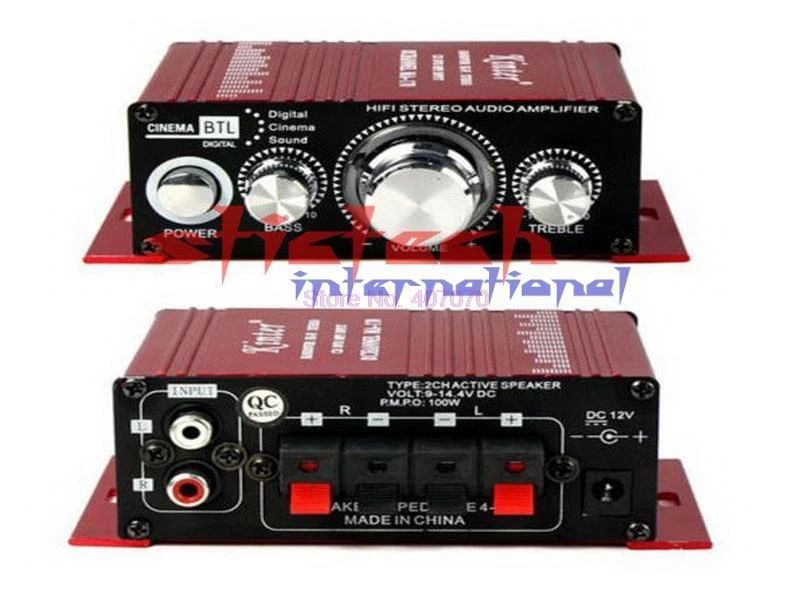 От DHL или Fedex 10pcs 12V Kinter автомобильный аудио усилитель мощности MA 170 2 CH канала