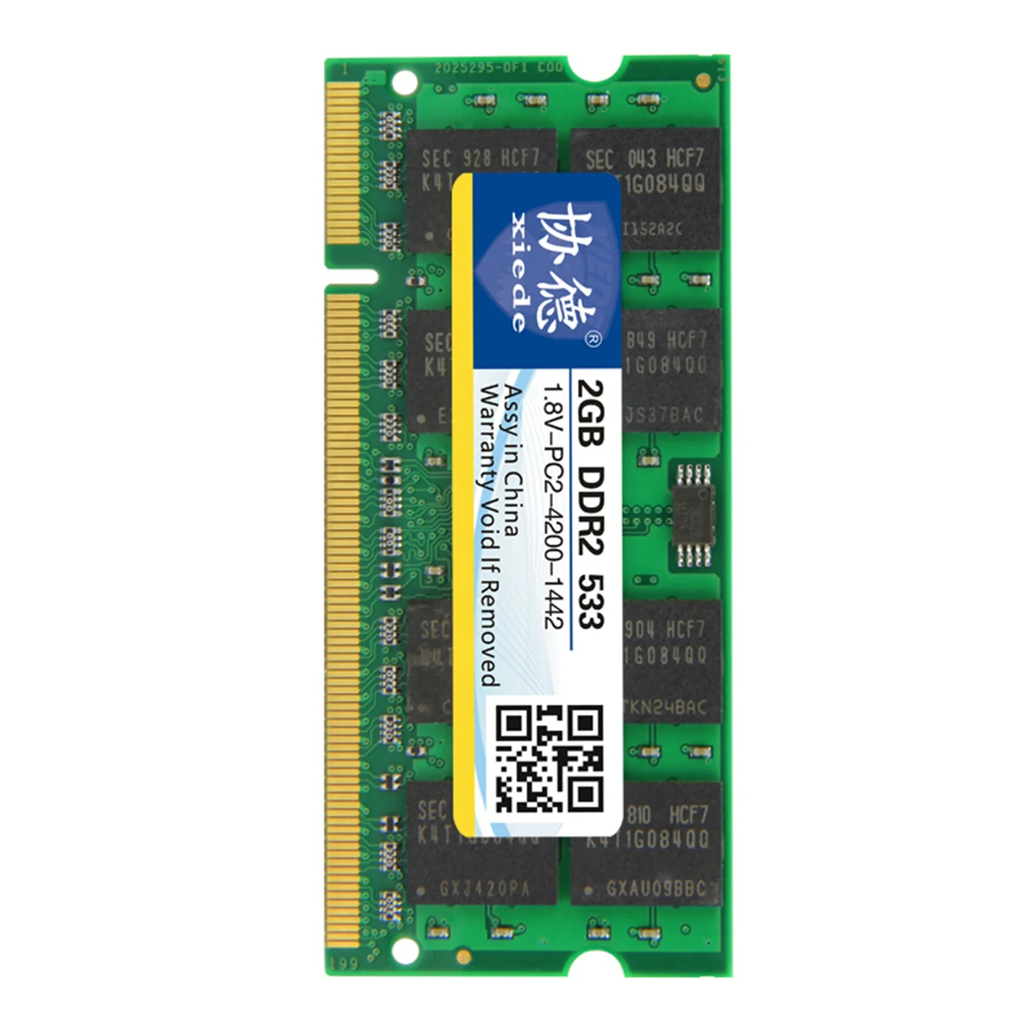 Модуль оперативной памяти для ноутбука Xiede Ddr2 533 2 Гб Pc2 4200 240Pin Dimm 53 Гц