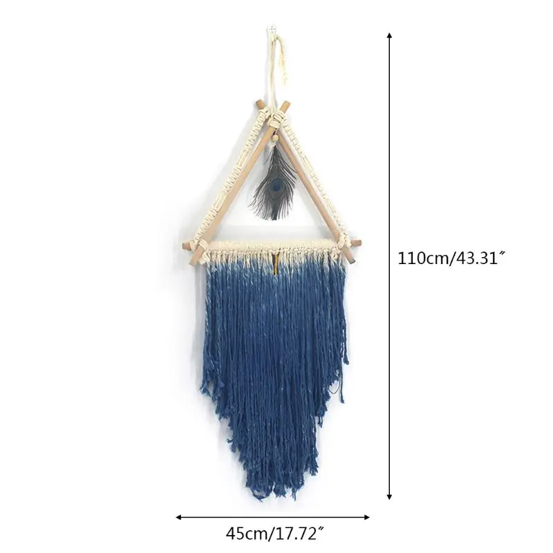 

Creative Macrame Woven Wall Hanging Tapestry Handmade Boho Chic Bohemian Decor