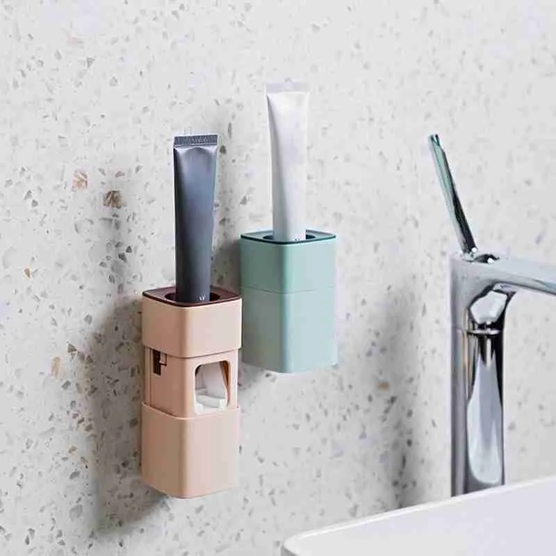 

Automatic Toothpaste Squeezer Wall Mount Holder For Toothpaste Creative Anti-Dust Dentaltube Squeezer Home Bathroom Accessories