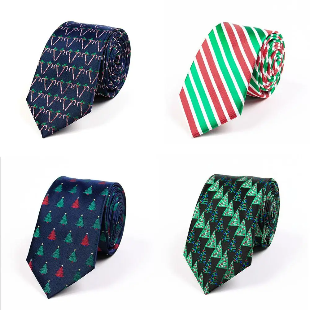 Новогодние галстуки для мужчин 7 5 см Новый Модный Мужской новогодний галстук