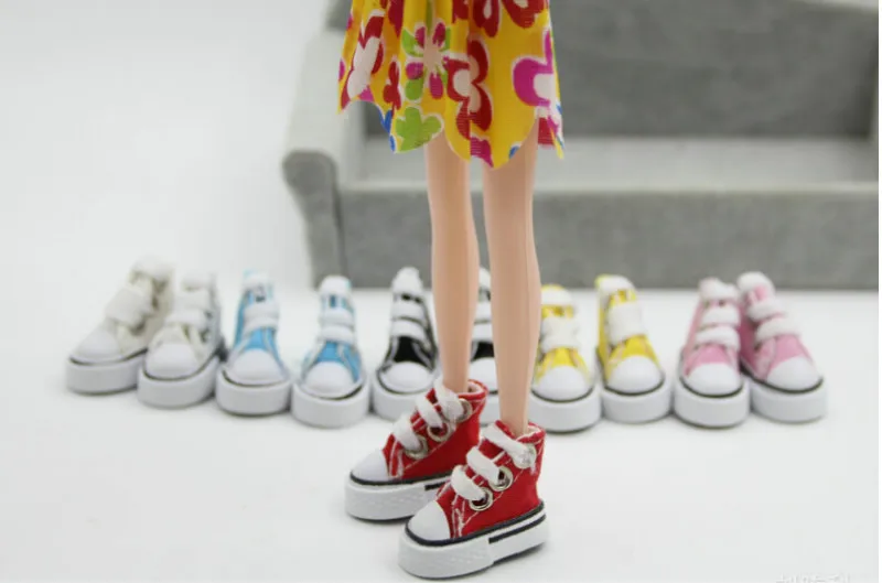 

1Pair Denim Canvas Shoes Shoes BJD Toy Mini Doll Shoes for Sharon Doll Boots Dolls Sneakers Accessories