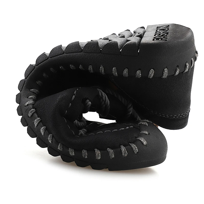 Мокасины мужские кожаные удобные лоферы Повседневная Уличная нескользящая