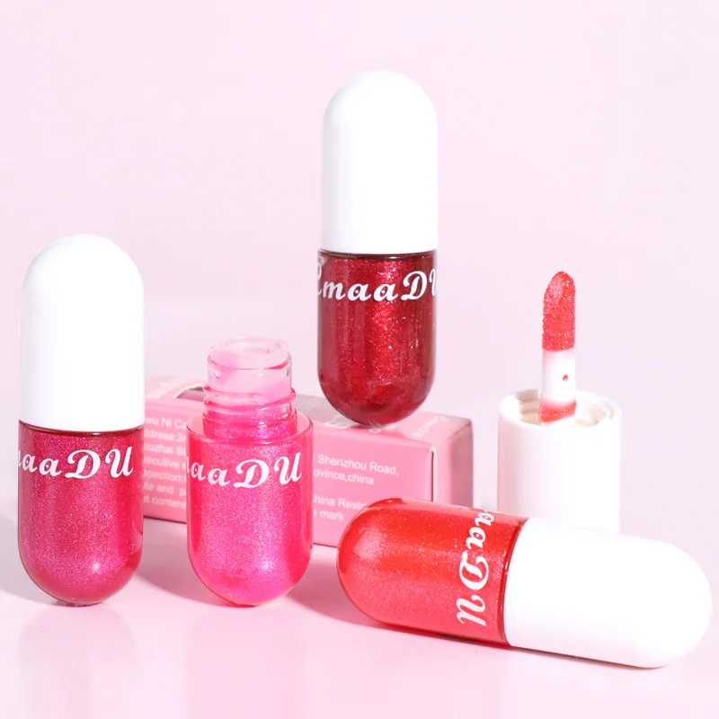 Мини капсула в форме глазури для губ жидкий тинт водонепроницаемый сексуальный