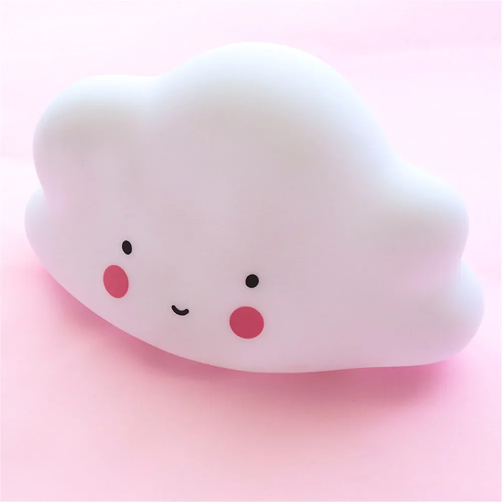 Кнопка в форме облака батарея ночник детский свет Детская лампа для сна спальню