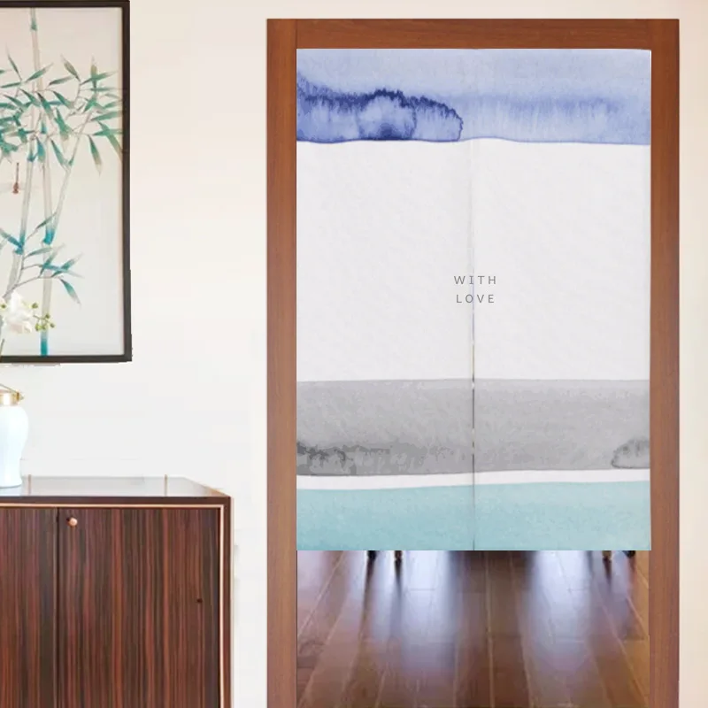 

Современный простой Ландшафтный занавес для двери, занавес для спальни, ресторана, занавеска, фэн-шуй, занавес