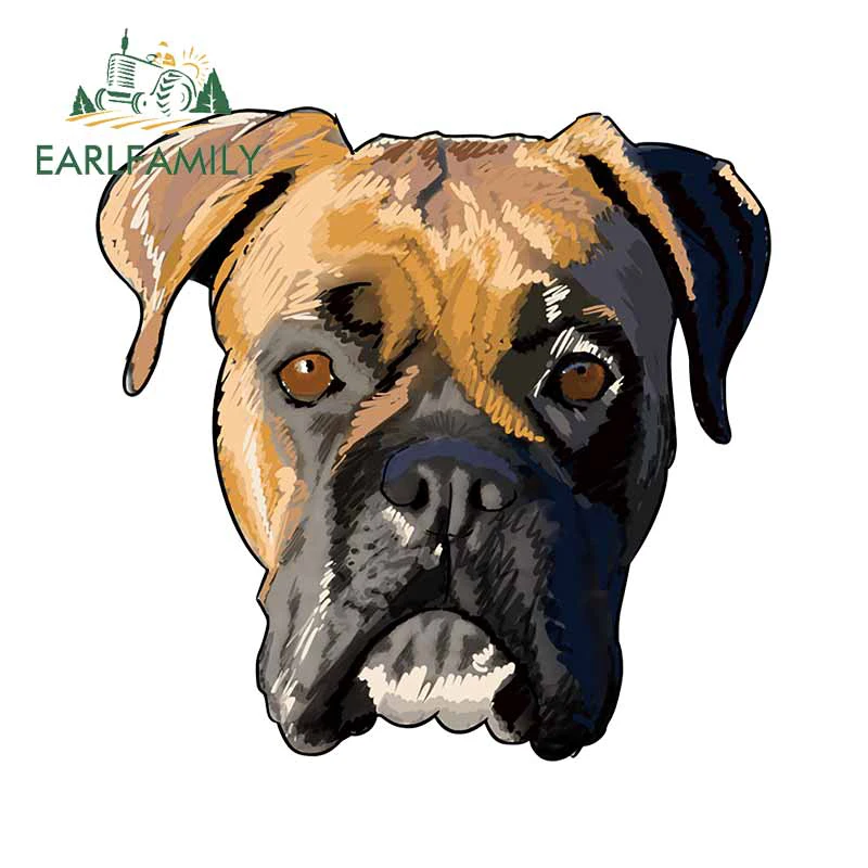 EARLFAMILY 13 см виниловые наклейки для боксеров собак ремонта водонепроницаемая