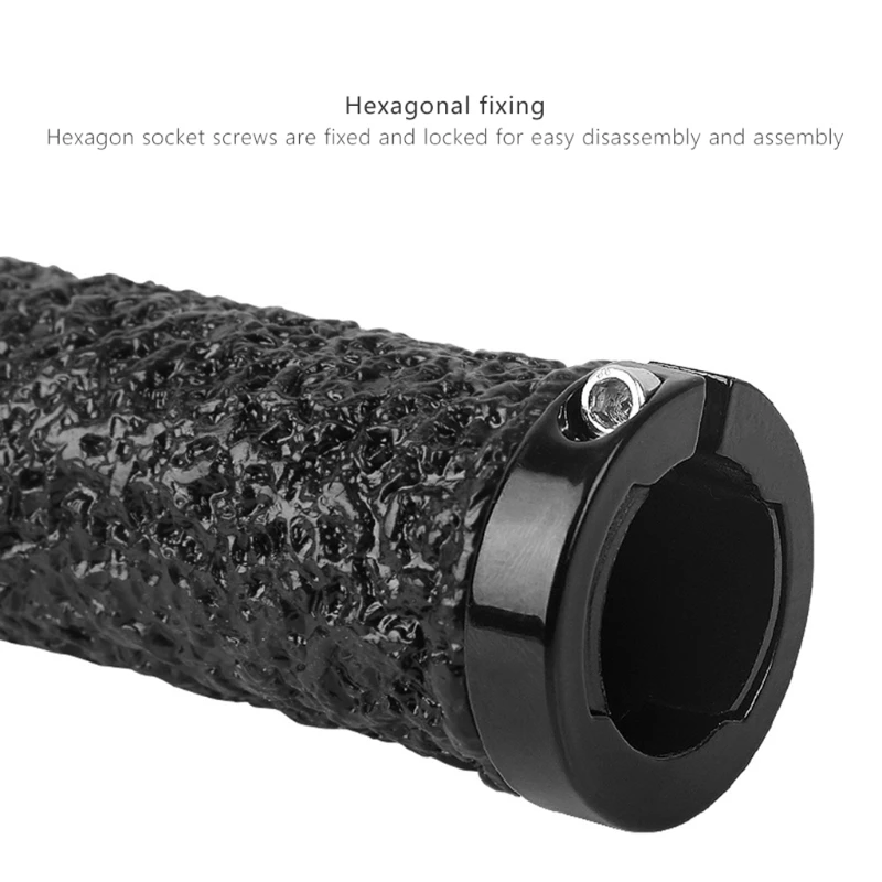 

1 Pair Waterproof Crystal Cycling Handlebar Cover Rubber Anti-slip MTB Bicycle Handle Grips Lock Bar End Cycling Accessories