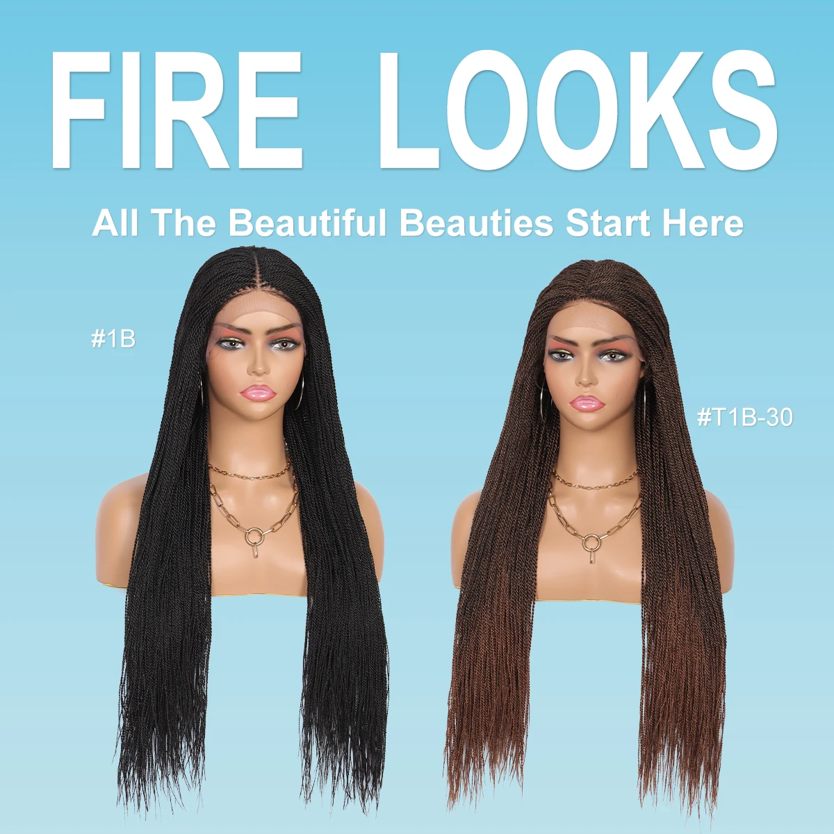 Olymei синтетические кружева передние микро миллион твист плетеные женские черные