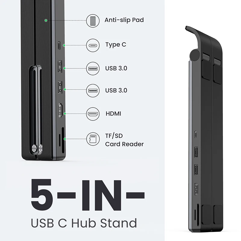 【Новый • держатель X-Kit hub】 Ugreen usb-хаб док-станция USB C 4K HDMI TF SD 2 3 0 порты подставка