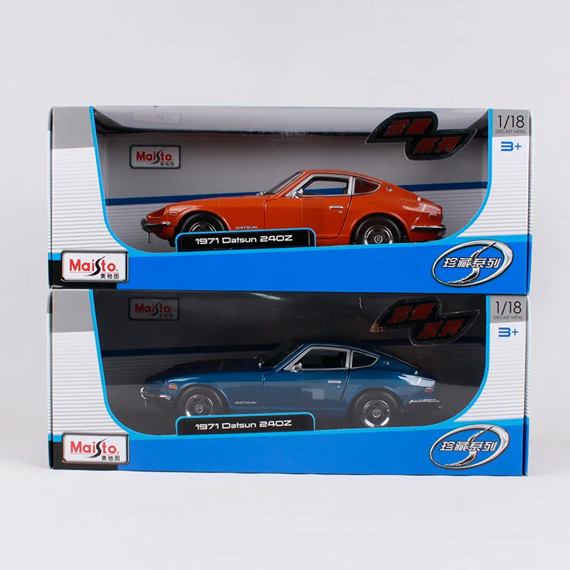 1:18 литая модель спортивного автомобиля из сплава для Nissan Datsun 240z с управлением
