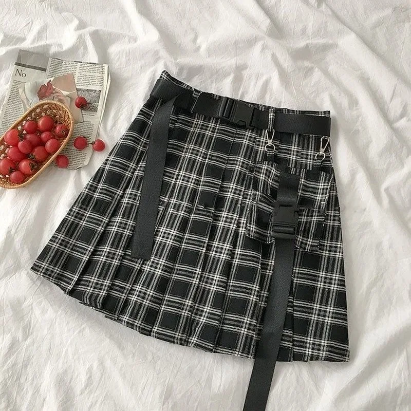 Женский Готический комплект из 2 предметов черная Повседневная футболка с