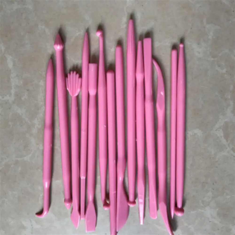 

14Pcs Fondant Clay Cutter Carve Pen Mould Cake Modelling Tools Set Mold Tool