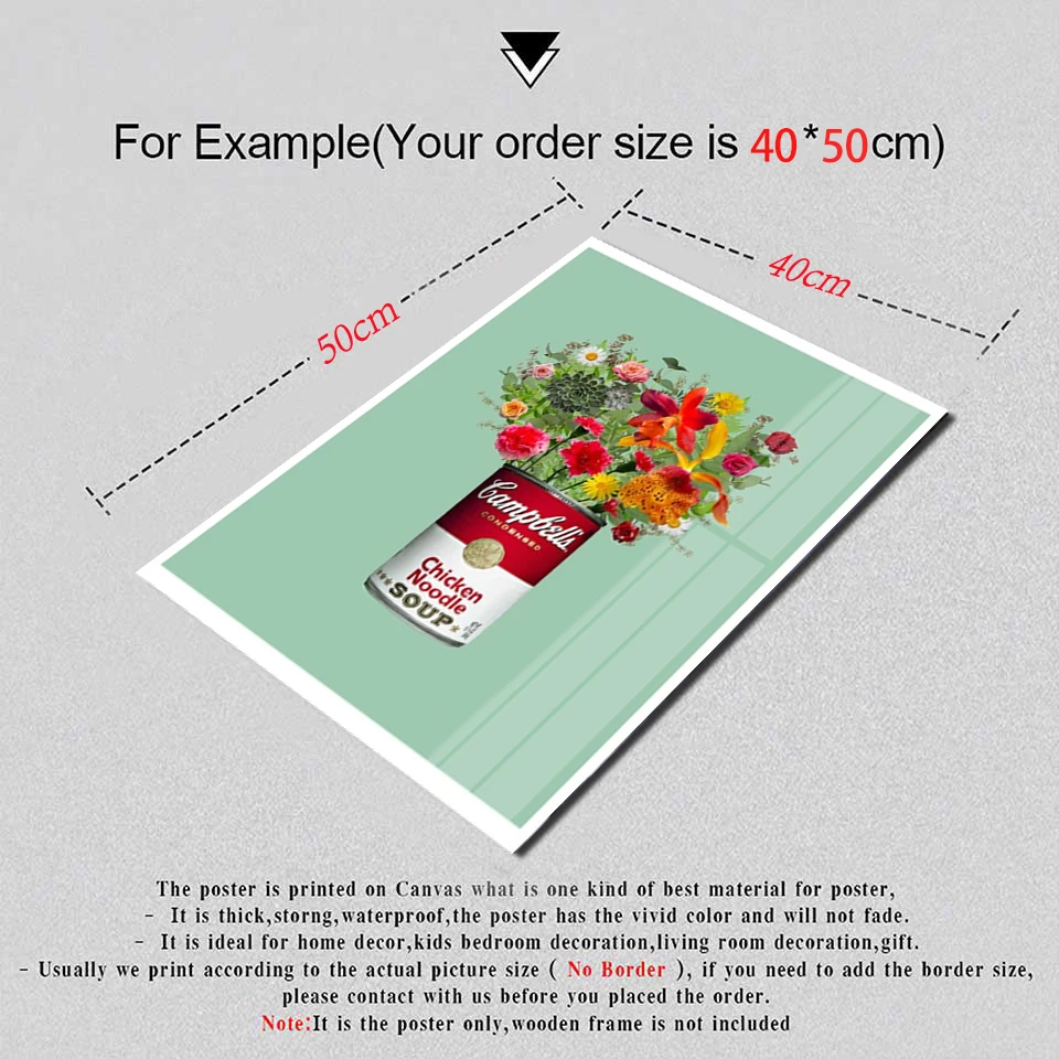 

Poster Nordic Pop Art Flower Print Mural Canvas Painting HD Picture Living Room Home Decor Frameless