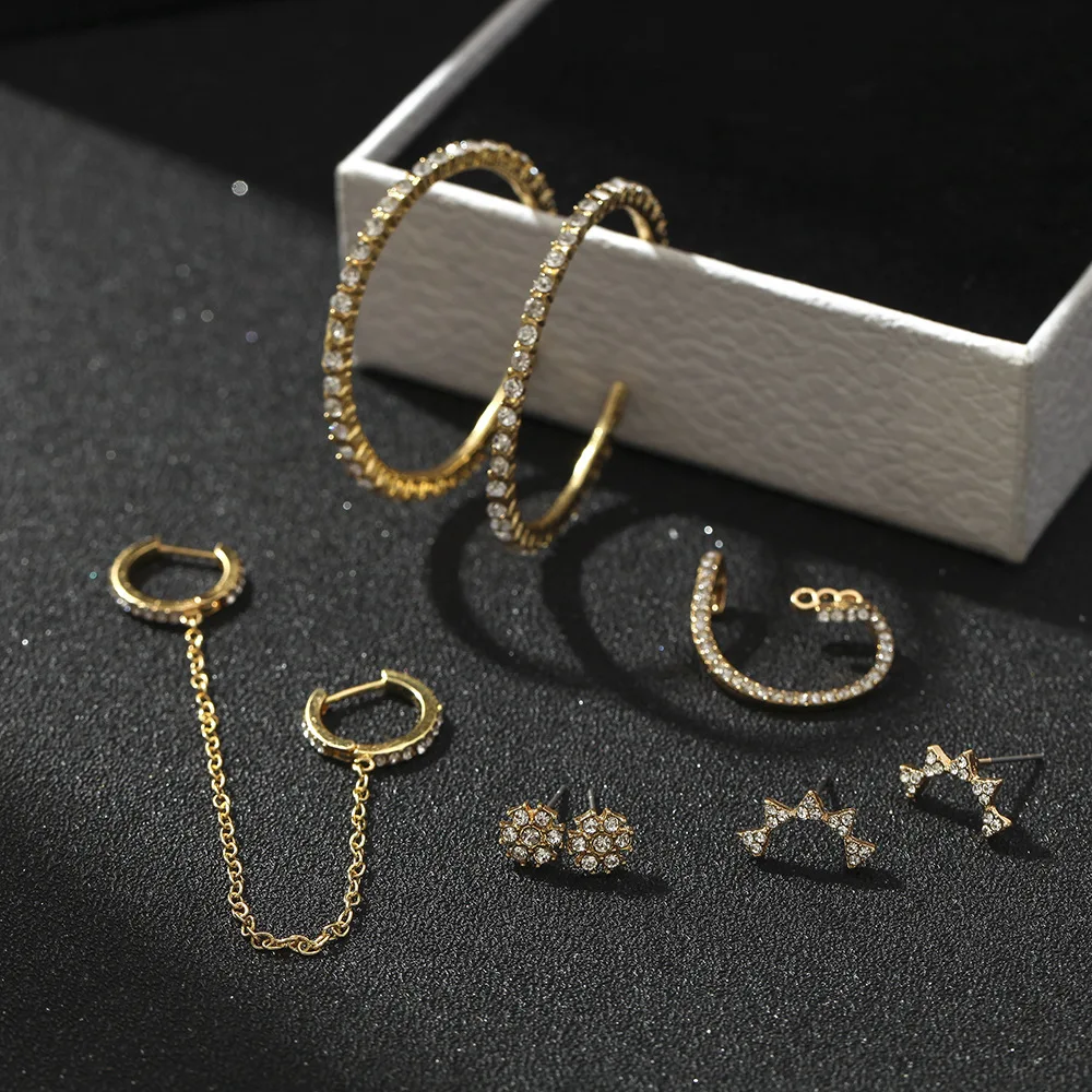 

Newest Bohemian Leopard Acrylic Pearl Earrings Set for Women Fashion Geometry Tassel Handmade Earrings Jewelry Gift Sets Brincos
