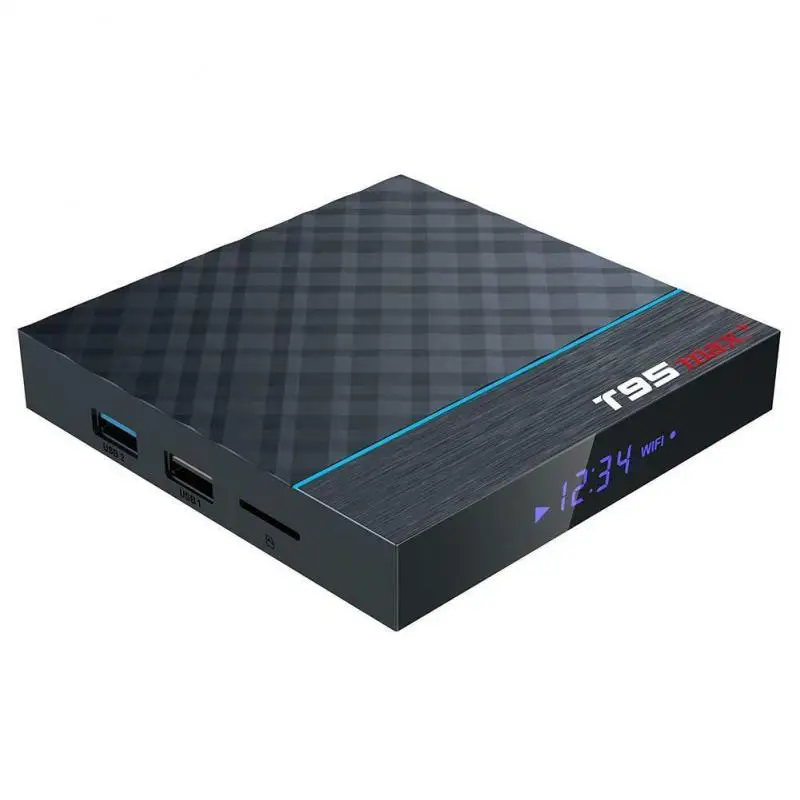 

New T95 MAX Plus S905X3 Smart TV BOX Android9.0 Amlogic 4G RAM 64G ROM 5G Dual WIFI BT4.0 USB 3.0 HDR 3D 8K Optional G30 Top Box