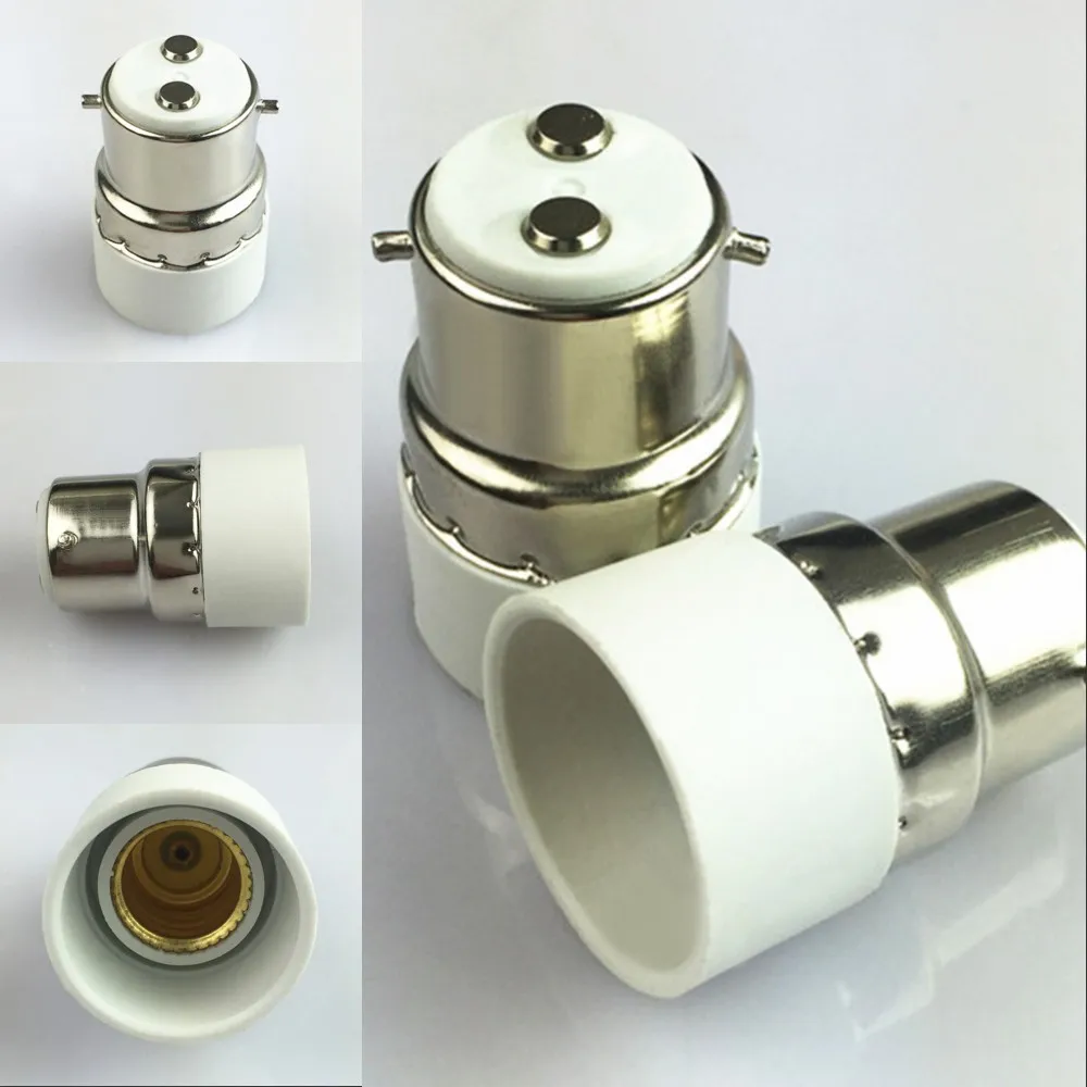 

Extending Easy Install Practical B22 To E14 Screw Holder Adapter Durable Fireproof Socket Base PBT Lamp Converter