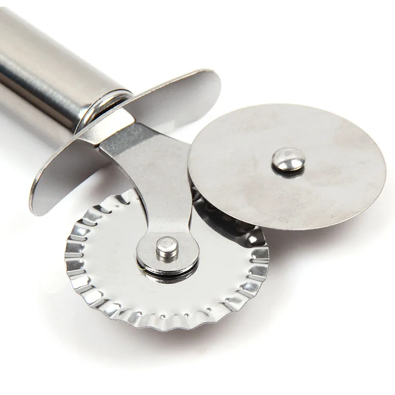 

Stainless Steel Round Pizza Cutter Wheels Pizza Cutting Utensils Pizza Knife Cutter Pastry Pasta Dough kitchen goods