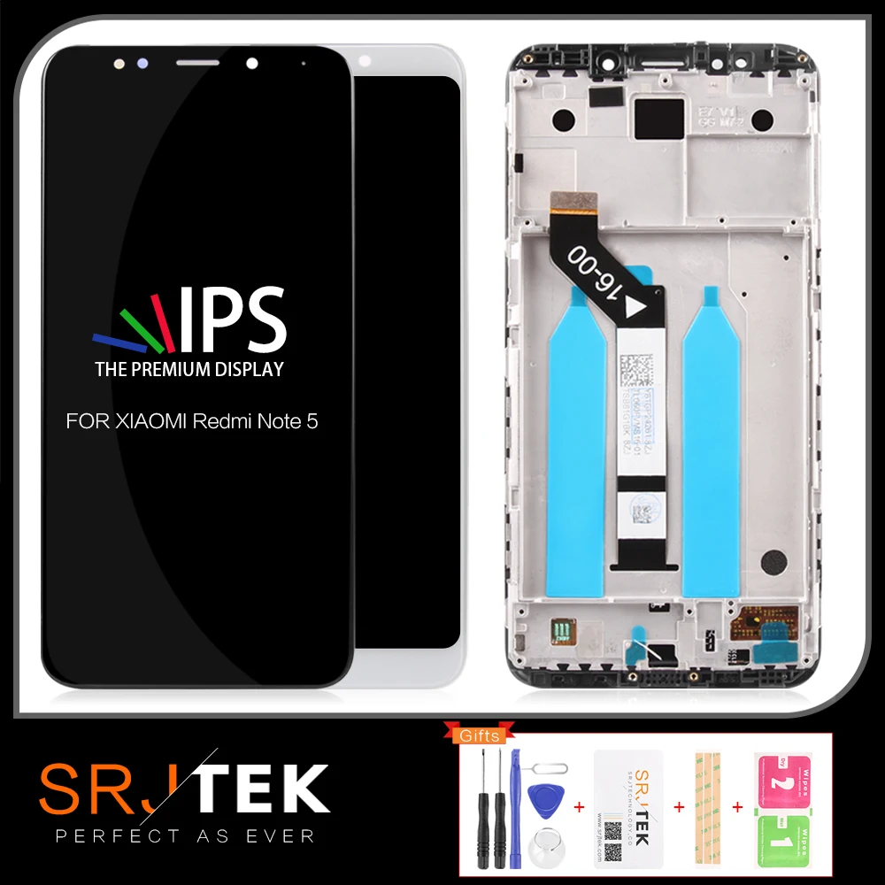 Srjtek дисплей для XIAOMI Redmi Note 5 lcd для Redmi 5 Plus lcd сенсорный дигитайзер Рамка 5,99 для Xiaomi Redmi Note 5 Pro экран