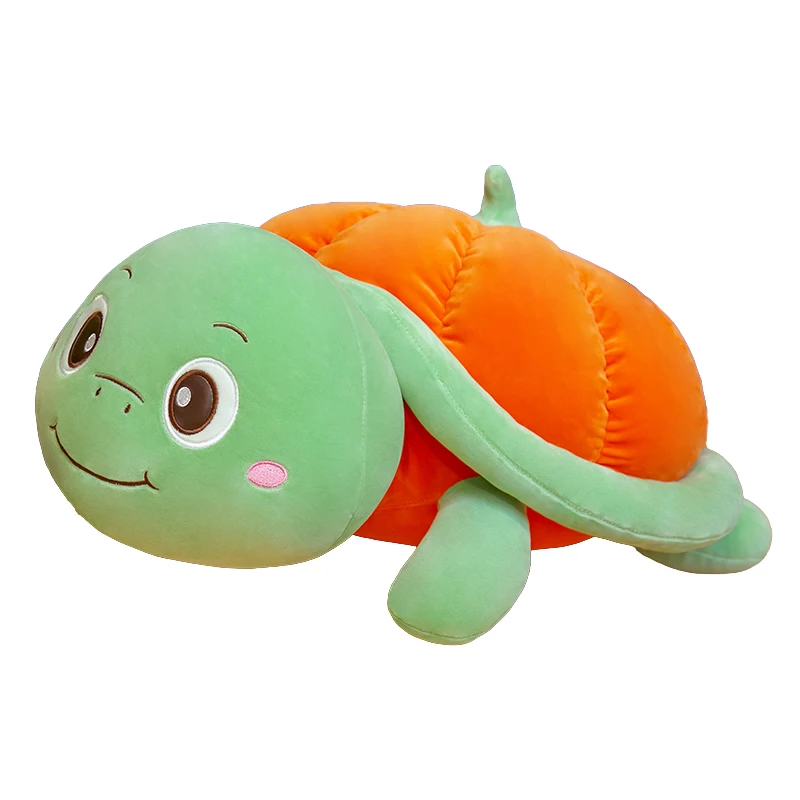 

1PC 35/45/55/75cm Stuffed Down Cotton Pumpkin Turtle Doll Super Cute Soft Sweet Good Gift Children's Birthday Sofa Decoration