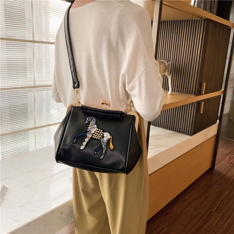 Новые качественные кожаные брендовые дизайнерские простые сумки на плечо для