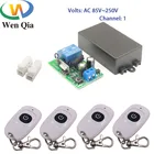 Беспроводной Радиочастотный выключатель Wenqia, 433 МГц, 220 В, 110 В переменного тока, 10 А, 2200 Вт