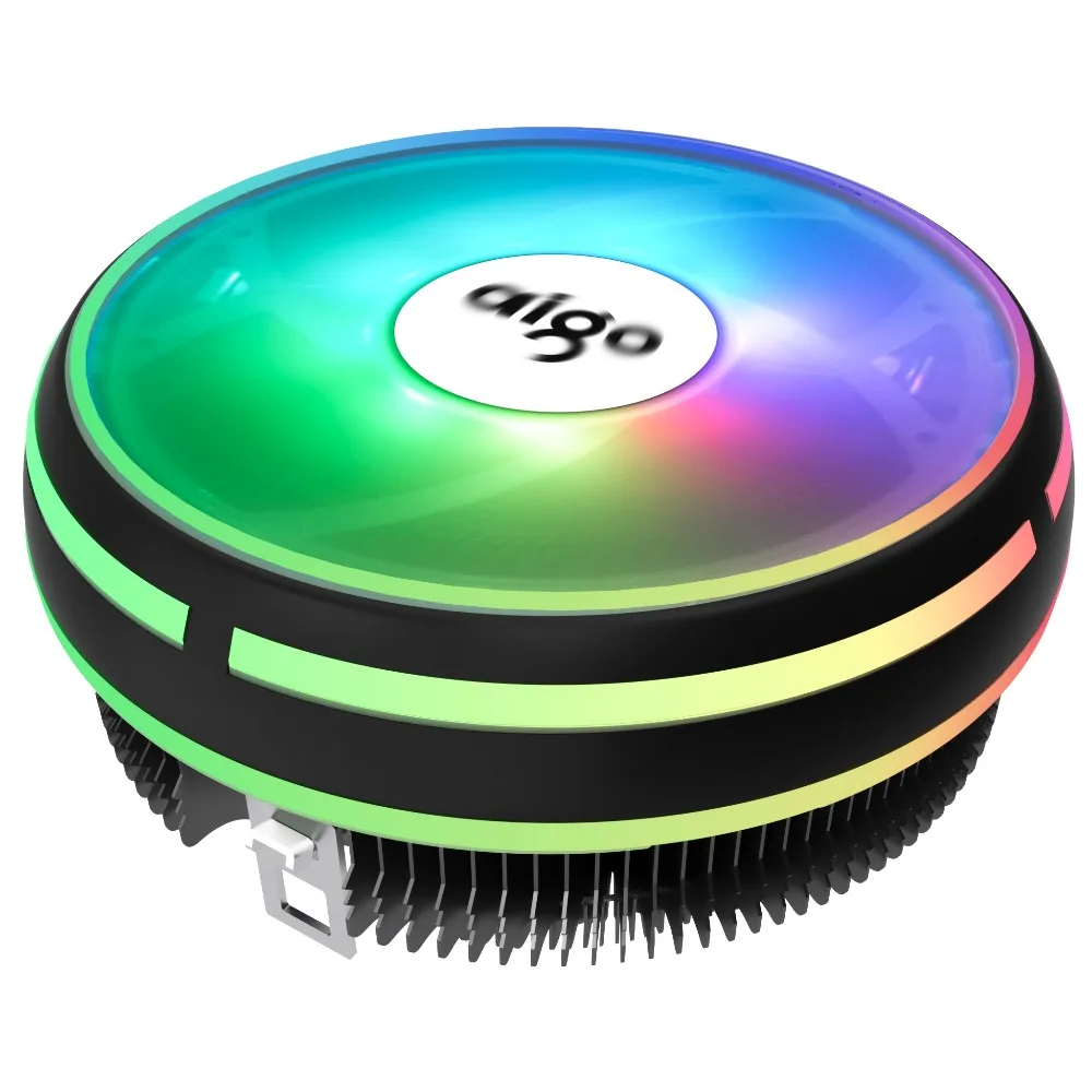Aigo cpu cooler светодиодный 120 мм cpu охлаждающий вентилятор cpu кулер LGA/115X/775/AM3/AM4 4Pin PC радиатор охлаждения процессора радиатор i3/i5/вентиляторы для центрального процессора