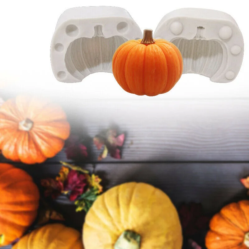 Хэллоуин трехмерная Тыква Силиконовая Форма торт DIY шоколадное печенье конфеты