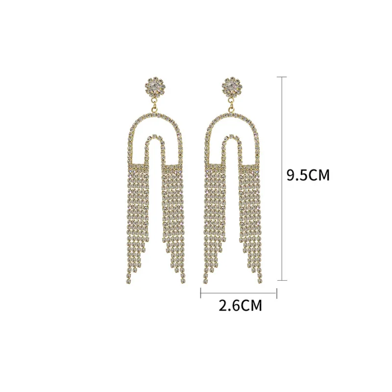 Tassel Earrings 2021 Trend Silver Color Unusual Boucle Oreille Femme Brincos Earring Aretes Orecchini Donna Large | Украшения и
