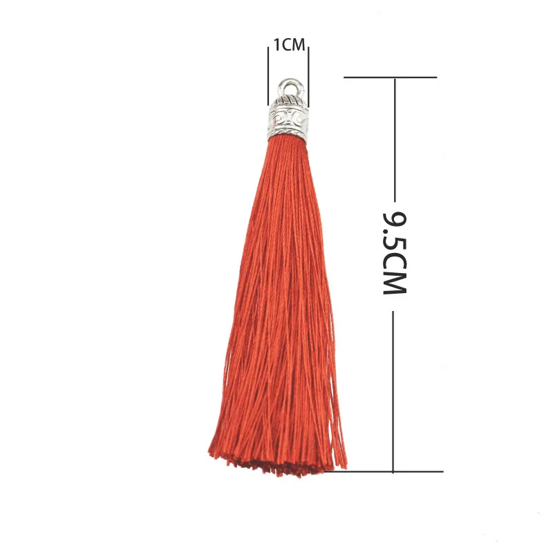 10 шт. 9 5 см шелковая кисточка с бахромой отделка занавеска декор для брелока