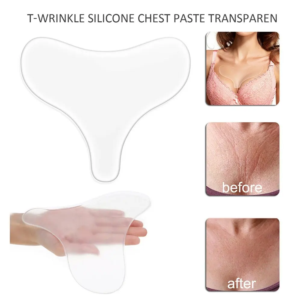 Breast Chest Anti Wrinkle Decollete Pad Cleavage Wrinkles Silicone Chest Pad Reusable Anti Wrinkle Breast Sticker