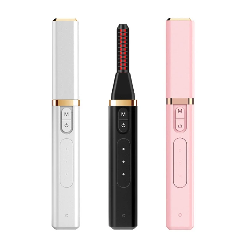 

J78D Eyelash Curler Heated Rechargeable Portable Natural Curling Long Lasted Curled Tool Professional Eyelash Curl Tool