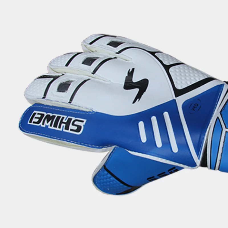 

Emulsion Green Goalkeeper Gloves Leather Green Kit Receiver Goalkeeper Gloves Professional Luva De Goleiro Football ZP50ST