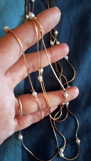 Женское свадебное ожерелье IF ME длинное с кулоном в виде ленты из искусственного