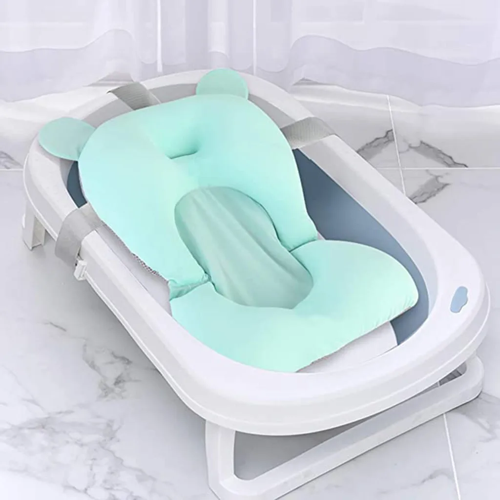 Мультяшный портативный детский коврик для ванной нескользящий новорожденных