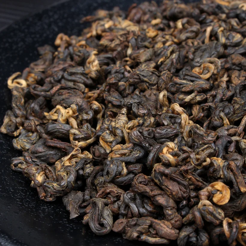 YUN NAN Dian Hong Dianhong 250g t&eacute; chino negro Caracol Dian Hong negro Premium-1