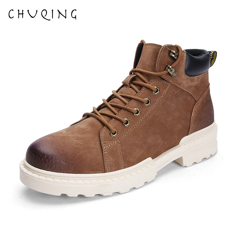 Высококачественные зимние теплые ботинки martin Рабочая обувь CHUQING брендовые