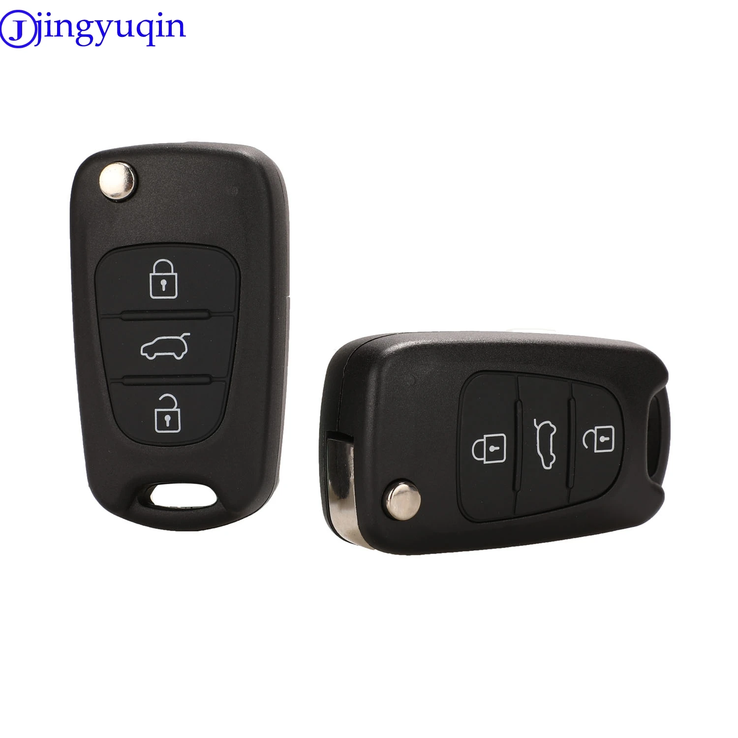 Jingyuqin 3 кнопки флип пульт дистанционного управления чехол для HYUNDAI I30 IX35 Kia K2 K5