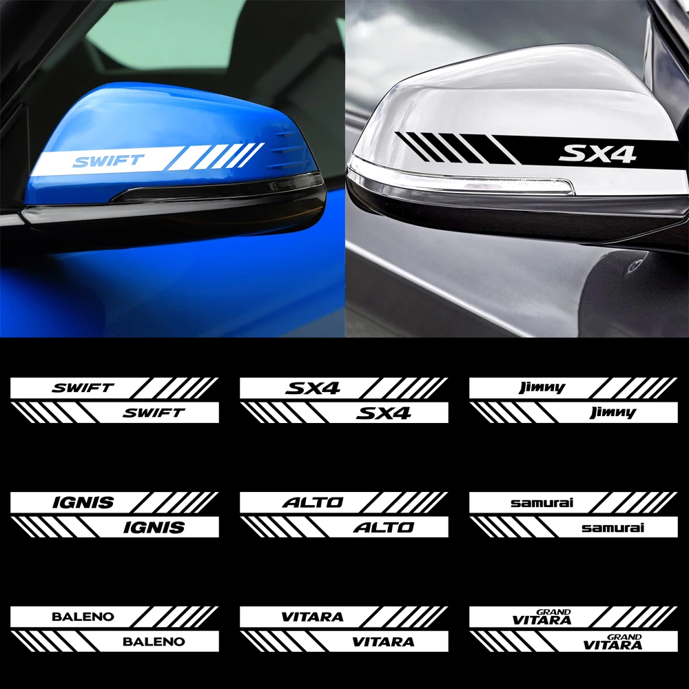 Для Suzuki Grand Vitara Baleno SX4 Swift Jimny IGNIS ALTO Samurai автомобиль 2 шт. виниловые зеркала заднего
